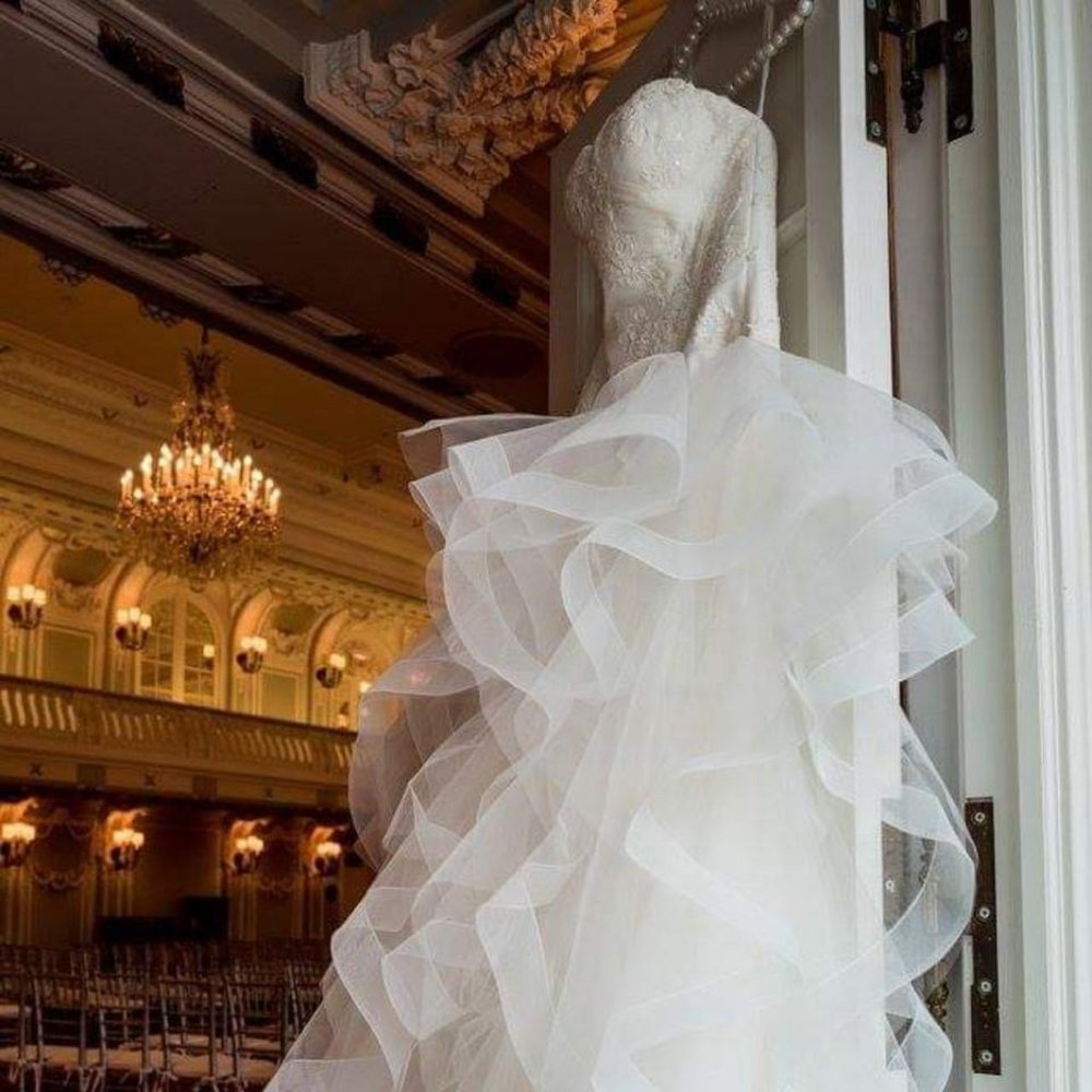 White One Tulle Wedding Dress